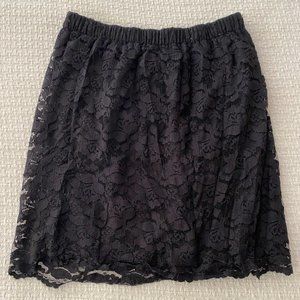Lace black skirt